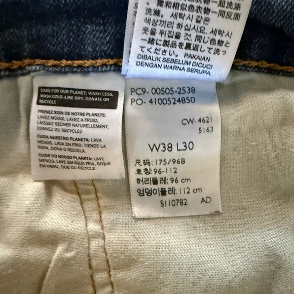 Levi's Men's 505 Straight Blue Jeans - Picture 4 of 4